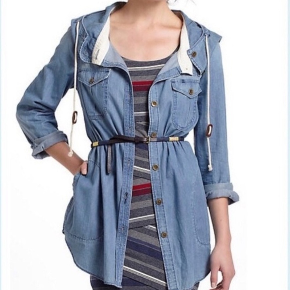 Anthropologie Holding Horses chambray jacket